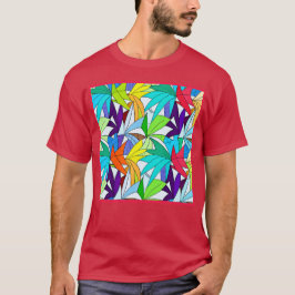 Farbiges Abstraktes Muster T-Shirt