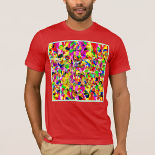 Farbiges Abstraktes Spektrummuster T-Shirt