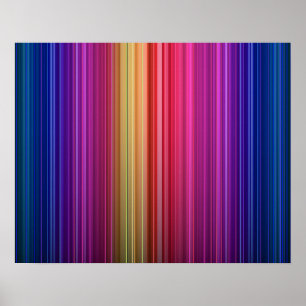 Farbiges Acryl Vertikales Regenbogenmuster Poster