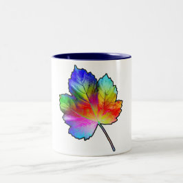 Farbiges Ahornleaf Zweifarbige Tasse