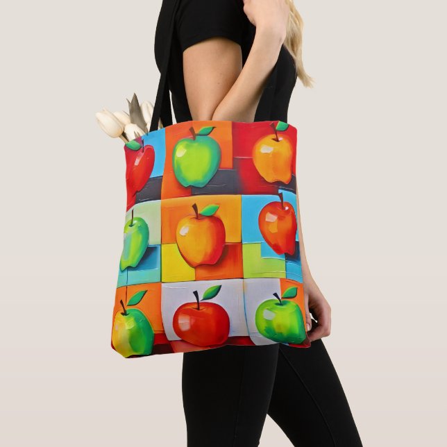 Farbiges Apple Grid (Von Nahem)