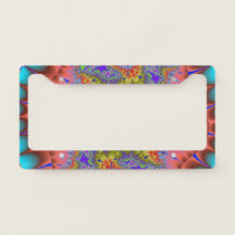 Farbiges Aquamarines, rosa und grünes Fraktal