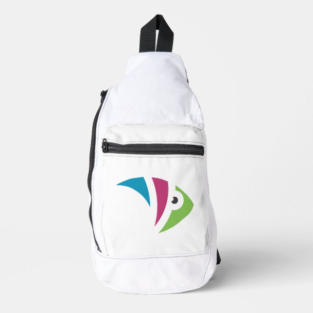 farbiges Aquarienfischdesign Crossbody Bag (Vorderseite)