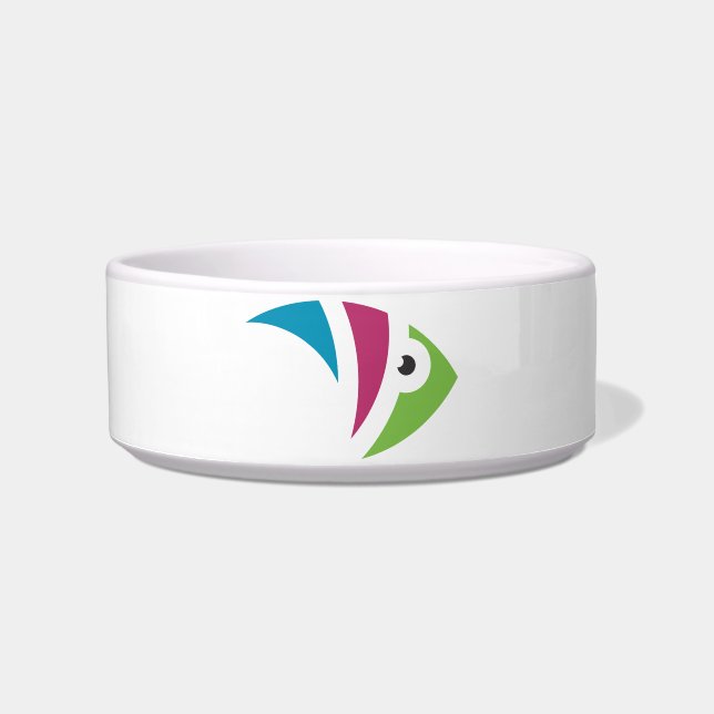 farbiges Aquarienfischdesign Napf (Vorderseite)