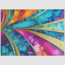 Farbiges Art Deco Tissue Paper