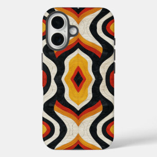 Farbiges Aztekenmuster iPhone 16 Hülle
