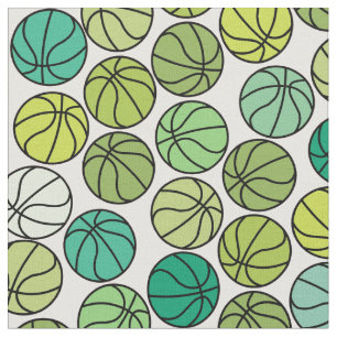 Farbiges Basketballmuster Stoff