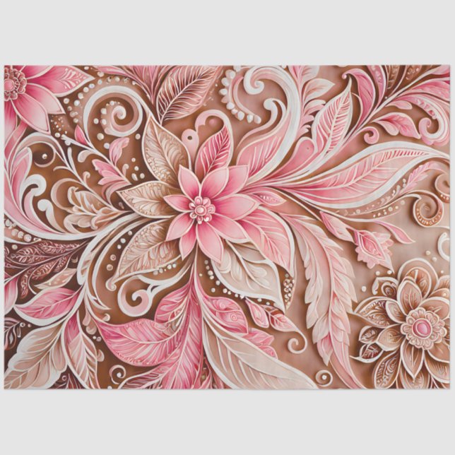 Farbiges Batik-Kunstpapier Seidenpapier (Vorderseite)