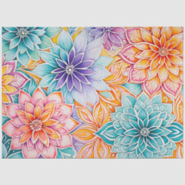 Farbiges Batik-Kunstpapier Seidenpapier