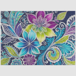 Farbiges Batik-Kunstpapier Seidenpapier