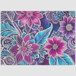 Farbiges Batik-Kunstpapier Seidenpapier