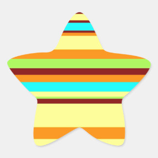 Farbiges, benutzerdefiniertes Designermuster Stern-Aufkleber
