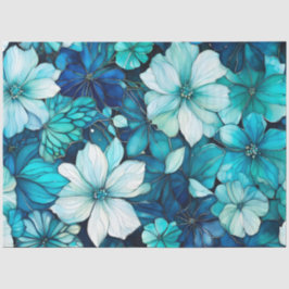 Farbiges Blatt Papier mit Blumenmuster