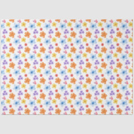 Farbiges Blatt Papier mit Blumenmuster