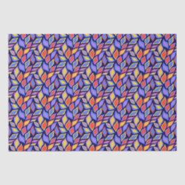 Farbiges Blattmuster-Papiermuster Seidenpapier