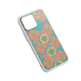 Farbiges Blau und Orange Kaleidoskopisches Muster Case-Mate iPhone Hülle
