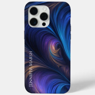 Farbiges blaues Muster Case-Mate iPhone Hülle