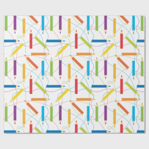 Farbiges Bleistift-Packpapier Geschenkpapier
