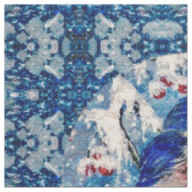 Farbiges Bluebird-Fabric