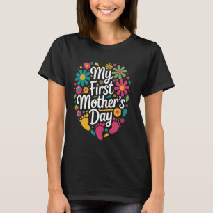 Farbiges Blumendesign für Besondere Anlass T-Shirt
