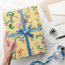 Farbiges Blumenmuster Papier Geschenkpapier