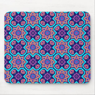 Farbiges Boho Geometrie-Muster Mousepad
