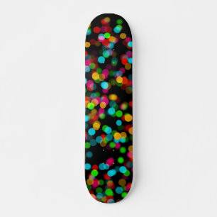 Farbiges Bokeh-Design Skateboard