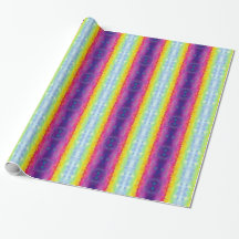 Farbiges Bright Wide Stripes Wrapping Paper