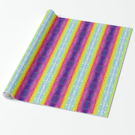 Farbiges Bright Wide Stripes Wrapping Paper Geschenkpapier