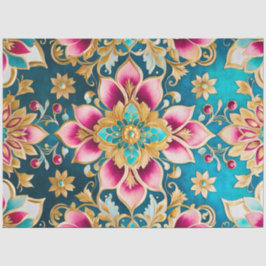 Farbiges Byzantinisches Juwel Art Tissue Seidenpapier