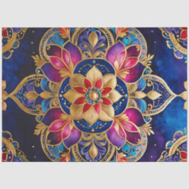 Farbiges Byzantinisches Juwel Art Tissue Seidenpapier