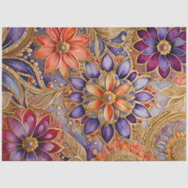 Farbiges Byzantinisches Juwel Art Tissue Seidenpapier