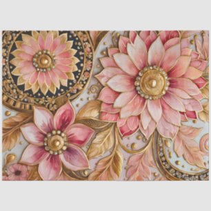 Farbiges Byzantinisches Juwel Art Tissue Seidenpapier