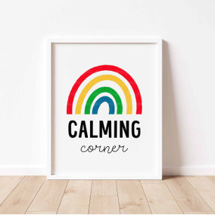 Farbiges Calming Corner Poster