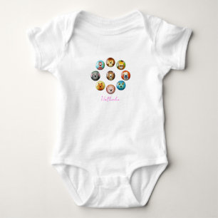 Farbiges Cartoon Baby Strampler