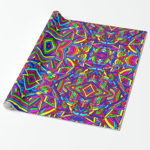 Farbiges Chaos 2 Geschenkpapier
