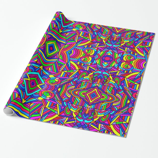 Farbiges Chaos 2 Geschenkpapier (Ungerollt)