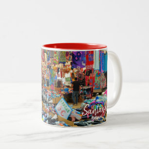 Farbiges Chaos - Santana-Messe - das echte Portuga Zweifarbige Tasse