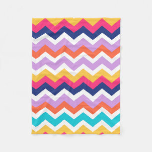Farbiges Chevron-Muster-Hausdekor-Accessoire Fleecedecke