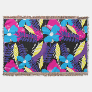 Farbiges Chic Floral & Dot Muster mit Blätter Thr Decke