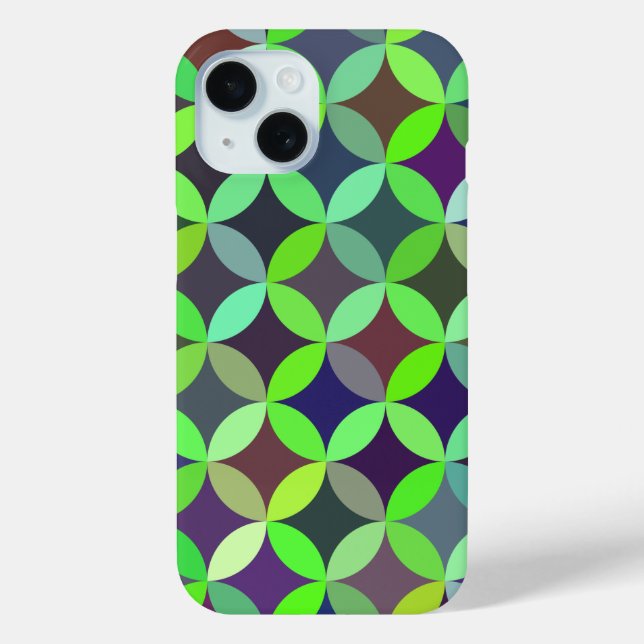 Farbiges Circle Star Quilt Muster Case-Mate iPhone Hülle (Rückseite)