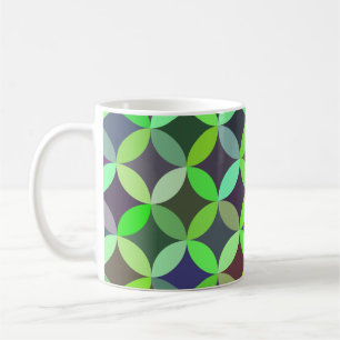 Farbiges Circle Star Quilt Muster Kaffeetasse
