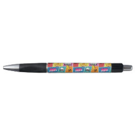 Farbiges Comic Personalisierter Name Pop Art Kugelschreiber