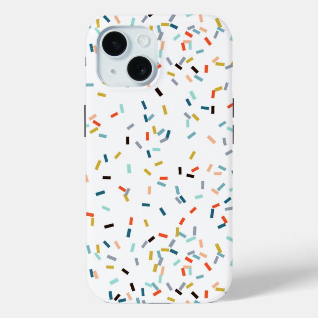 Farbiges Confetti Fall Pattern Case-Mate iPhone Hülle (Rückseite)