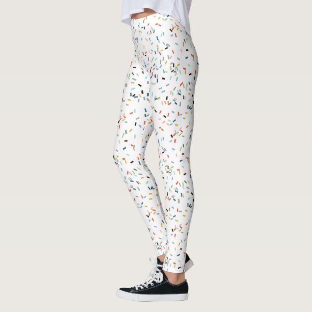 Farbiges Confetti Fall Pattern Leggings (Links)