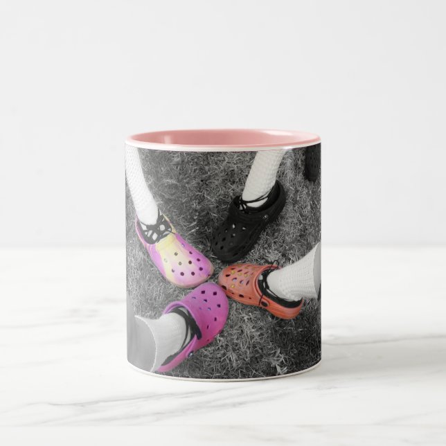 Farbiges Crocs u. weiche Schuh-Tasse Zweifarbige Tasse (Mittel)