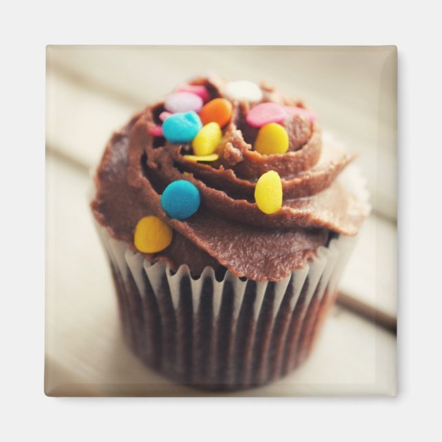 Farbiges Cupcake-Fotomagazin Magnet (Vorne)