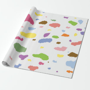 Farbiges Dalmatiner-Wrapping-Papier Geschenkpapier