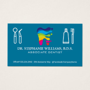 Farbiges Dental-Logo Tools
