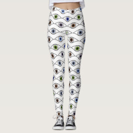 Farbiges Design der Augen Leggings